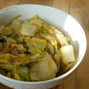 Chou chinois sauté