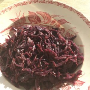chou rouge braisé