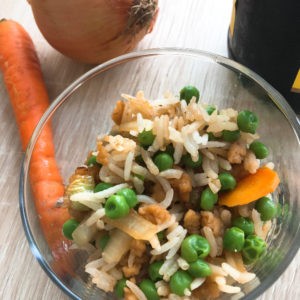 Riz cantonais végétalien