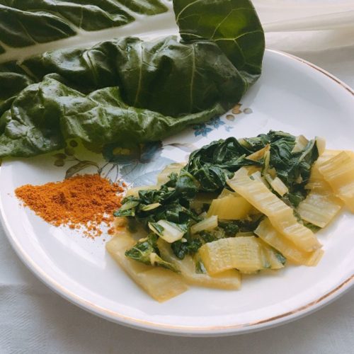 Blettes sautées au curry - Préparation et cuisson : 15 minutes ! - verdira