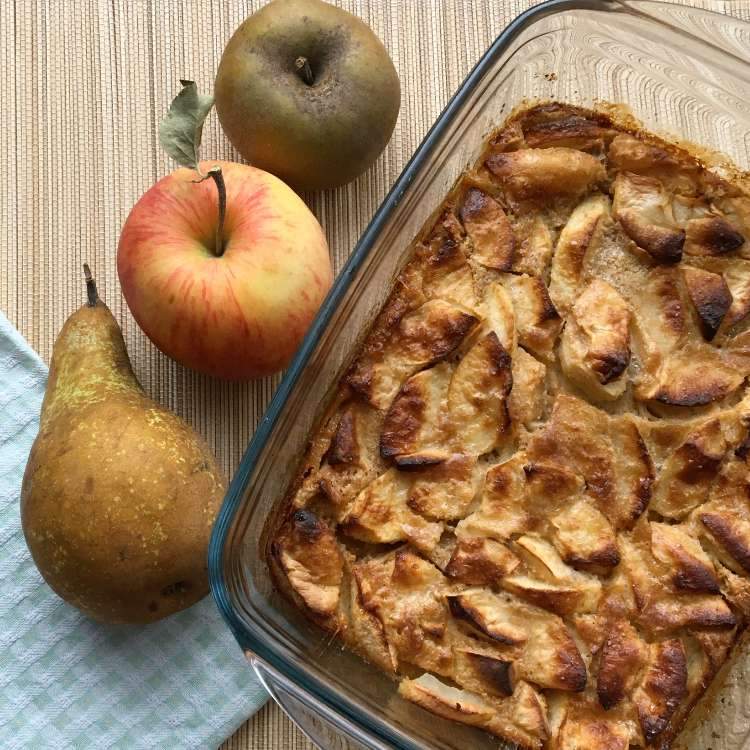 Clafoutis aux pommes ou poires