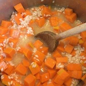 Cuisson risotto de butternut