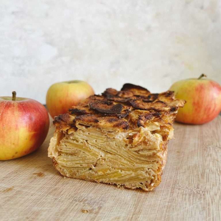 Gâteau aux pommes.
