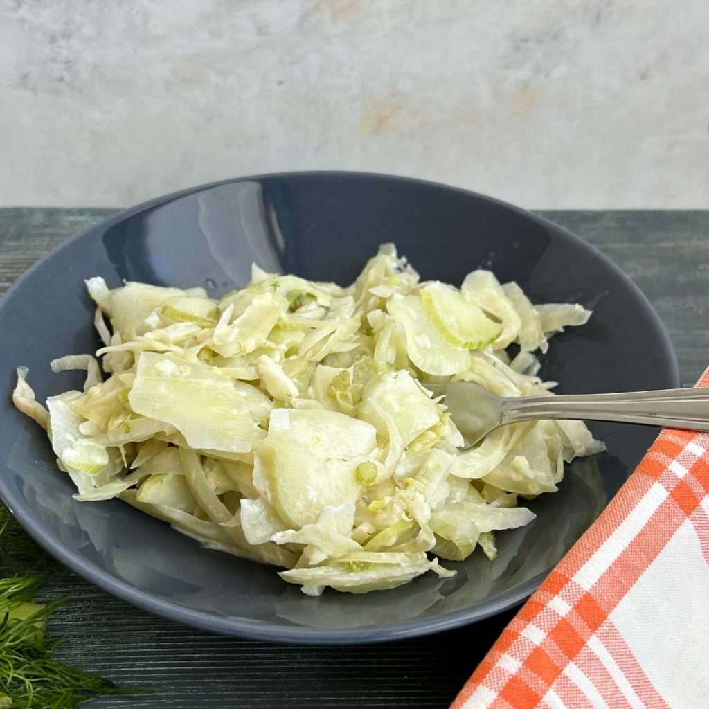 Fenouil, ail, crème, parmesan.